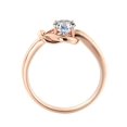 thumbnail image 4 of 7.50MM D-F VS Moissanite Engagement Ring (1.35 ct Moissanite Weight, 1.50 ct dew) Knot 4 prongs 14K Gold, 4 of 7