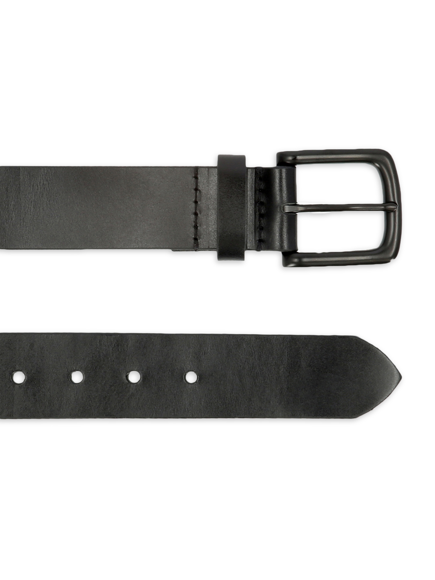 George Men's Classic Leather Belt Black 38mm photo 3