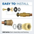 thumbnail image 2 of 630-7755Wall Hydrant Repair Kit Compatible with Prier Faucet Repair500 400 300, 2 of 7