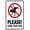 Warning Sign 1, variant on Do Not Catch Children At Slide Bottom Sign 8"x12" - Metal Security Decor for Home Business Yard Garden Office Street Road
