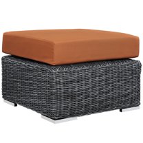 Modway Summon Outdoor Patio Sunbrella® Ottoman in Canvas Tuscan