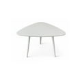 thumbnail image 5 of Pangea Home Hal Modern Lacquer Wood & Powder Coated Accent Table in White, 5 of 7
