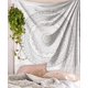 thumbnail image 2 of Tapiz de mandala gris plateado para dormitorio, tapiz estético, tapiz de pared independiente, decoración de habitación hippie, tapices bohemios, tapiz pequeño Trippy para colgar en la pared, 28.0 x 3 JAMW Sencillez, 2 of 5