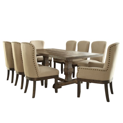 Acme Landon Dining Table Salvage Brown Walmart Com Walmart Com