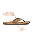 thumbnail image 3 of Reef Men's Leather Smoothy Sandal Brown 6 M US, 3 of 5