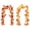 Red&Yellow, variant on 2/1 Pack Fall Maple Garland Clearance - 5.6ft/Strand Artificial Fall Garlands Leaves Autumn Decor for Home Wedding Halloween Thanksgiving Party