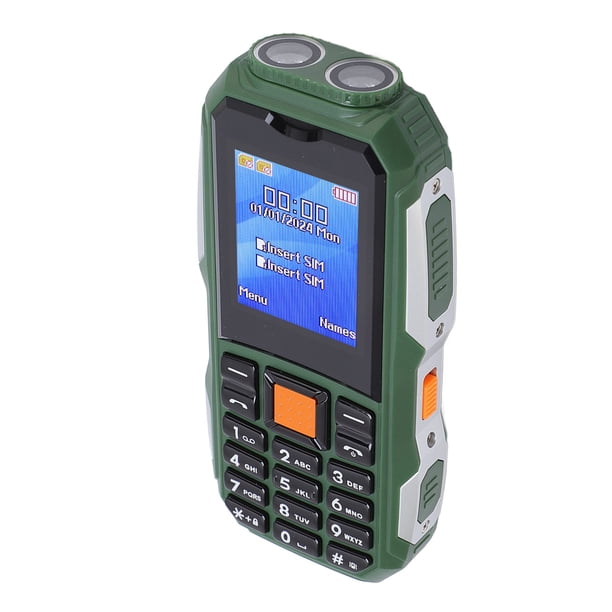 Teléfono Celular Para Personajes Mayores Desbloqueado 2G, Teléfono MÓVIL BÁSICO CON BOTÓN GRANDE DE 5000 MAH PARA PERSONAS MAYORES, PANTALLA DE 1,77 PULGADAS TELEFONO