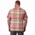 thumbnail image 7 of LTTVQM Mens Four Season All Weather Plaid Golf Shirt Big & Tall Short Sleeve Collared High Breathability Casual Top Light Gray 6XL, 7 of 7