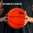thumbnail image 5 of RealPlay Light Up Basketball Indoor and Outdoor Basketball with Rechargeable LED Lights, Orange, 5 of 9