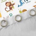 thumbnail image 4 of Homewish Rabbit Lion Unicorn Zebra Black Out Curtains for Kids Children,Personalized Initial Letter Curtains Pack of 2 (42x63 Each),Cartoon Animal Bedroom Curtains,Microfiber Bedroom Decor, 4 of 6