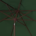 thumbnail image 4 of SAFAVIEH Ortega 9' Market Crank Auto Tilt Patio Umbrella, Hunter Green, 4 of 5