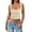Beige, variant on Weardear Women's Sleeveless Crop Top Square Neck Tank Top Workout Fitness Summer Basic Tops 2025 Trendy Going Out Tops