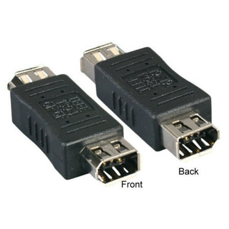 Kentek 6 pin female 6 pin female  IEEE-1394a IEEE1394 Firewire iLINK DV adapter converter gender changer extender coupler F/F 400 Mbps PC MAC