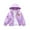 Purple, variant on CYRBOKO Girls Hooded Jackets, Full Zip Long Sleeve Casual Lightweight Loose Fall Outerwear Pink Size 4-15 T