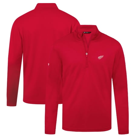 Men s Levelwear Red Detroit Red Wings Heron Insignia Core Quarter-Zip Jacket Men s Levelwear Red Detroit Red Wings Heron Insignia Core Quarter-Zip Jacket