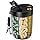 Large Pill Bottle Organizer with 6 Compartments Supplement & Vitamin Storage Box Anti-Mixing Wide Opening Design Includes 20 Stick-On Labels Black