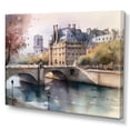 thumbnail image 2 of Designart "Watercolor Of Paris France IV" City Paris Wall Art For Kitchen, 2 of 5