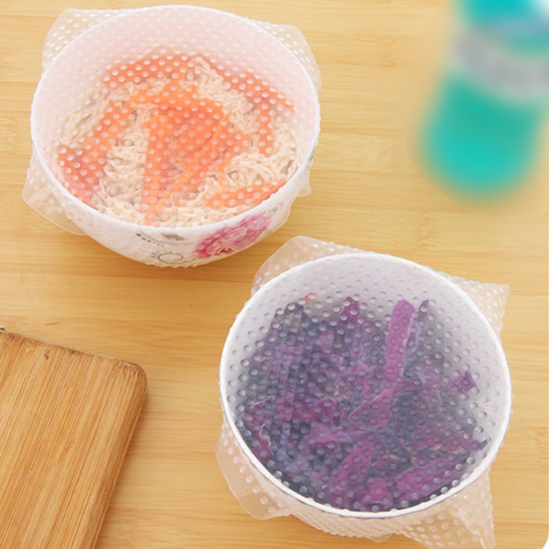 Plastic Wrap Seal Vacuum Food Fresh Magic Wrap Kitchen Gadget Reusable Silicone 