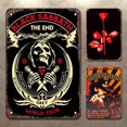 thumbnail image 2 of Placa Metal Vintage Música Pintura Hierro Rectangular Bar para El 30x40cm 3 Uds., 2 of 9