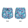 thumbnail image 5 of Lsque Wls And Flowers Printed Women's Running Shorts with Liner Pockets,Elastic Quick Dry Workout Athletic Gym Yoga Shorts,Womens High Waist Shorts-, 5 of 9