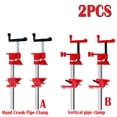 thumbnail image 2 of 2PCS/Set 3/4" Wood Gluing Pipe Clamp, Adjustable Heavy Duty Cast Iron Quick Release Pipe Clamps For Woodworking Home Improvement ,Easy to Use, 2 of 6
