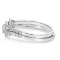 thumbnail image 5 of Vir Jewels 3/4 CTTW Diamond Wedding Ring Bridal Set for Women 14K White Gold Round Engagement, 5 of 11