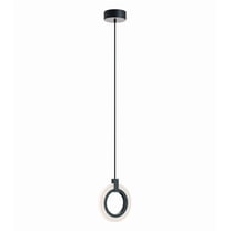 HLOP08LAJUDBK AFX Halo - 18W 1 LED Pendant-9 Inch Tall and 8 Inch Wide-Black Finish