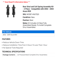 thumbnail image 2 of Rear Strut and Coil Spring Assembly Kit - 2 Piece - Compatible with 2002 - 2004 Acura RSX 2003, 2 of 2