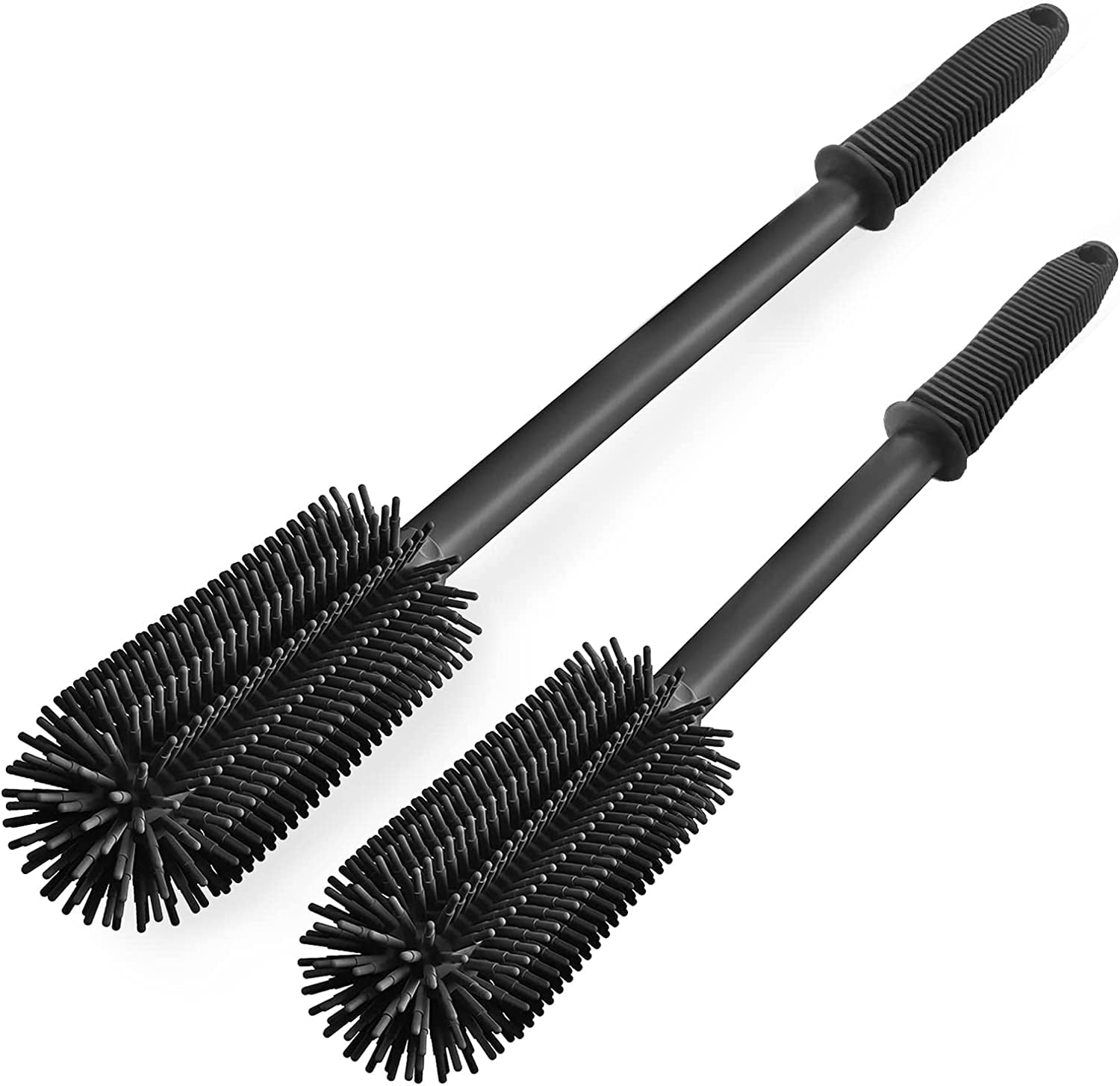 Silicone Bottle Cleaning Brush 2 Pack 15.7”+12.6” Water Bottle Brush