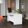 thumbnail image 3 of Studio C 72W x 36D Bow Front Desk in White - Engineered Wood, 3 of 4