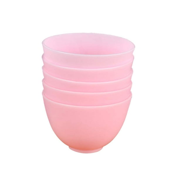 WHAMVOX Pink Silicone Bowl for Storage and Seasoning 10.5x7CM Microwave Safe Odorless AntiDrop