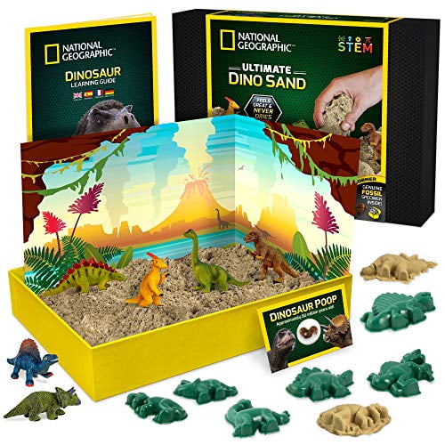 National Geographic Green Kinetic Play Sand STEM Educational Activity for Kids 