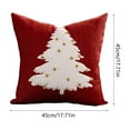 thumbnail image 3 of Throw Pillow Covers Christmas Pillowcase 17.71x17.71in Used For Christmas Decoration Winter Holiday Decoration Pillow Cover Suitable For Home Sofas, 3 of 6