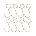 thumbnail image 1 of 60Pcs Christmas Star Shape Hooks Creative Metal Hnaging Hook Christmas Decor, 1 of 8