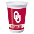 thumbnail image 1 of Creative Converting 207449 Oklahoma Sooners 20 oz. Plastic Cups, 1 of 1