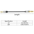 thumbnail image 5 of 1/4 to 1/4 Cable Guitar Cable Instrument Cable 6.35mm Mono Unbalanced Cable for Electric, 5 of 7