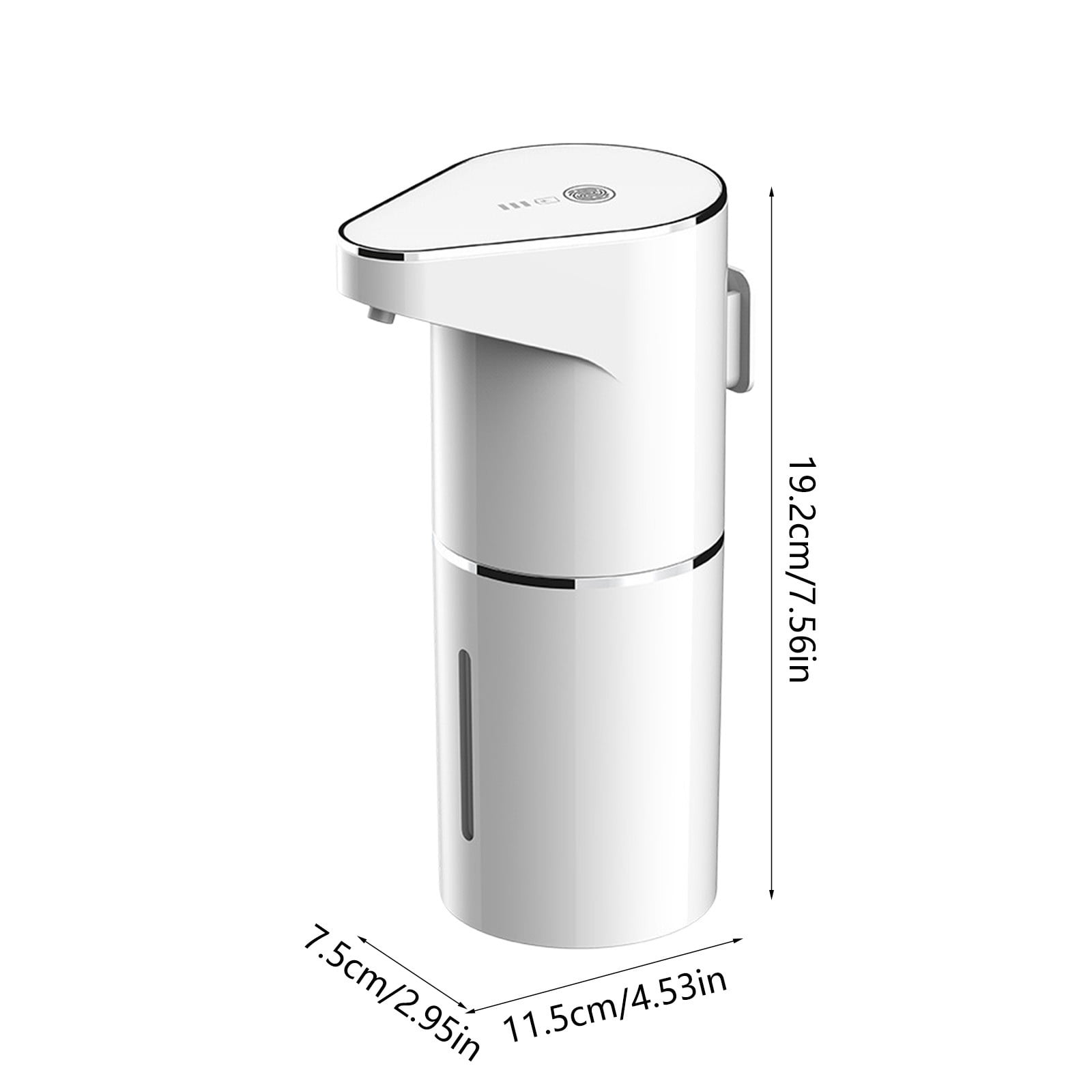 AUHomi Automatic Foaming Soap Dispenser, Touchless Foaming Soap Dispenser, USB Rechargeable Hand Free Pump Soap Dispenser, Electric Dispenser for Bathroom Countertop, Kitchen 350mL