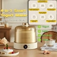 thumbnail image 2 of Automatic Yogurt Maker Machine, 4-in-1 Glass Fermentation Pot for Greek Yogurt, Probiotic, Rice Wine, Pickles, Natto, 1L, Adjustable Timer, Constant Temperature Heating,Kitchen Appliance, 2 of 8
