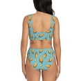 thumbnail image 3 of Daiia Lemon Ice Cream Women's Bikini Set Two Piece Swimsuit High Waisted Bikini Adjustable Straps Bikini Perfect for Beach, Pool, and Summer Vacation-XX-Large, 3 of 9