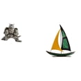 thumbnail image 1 of Figuras de búho,Figuras de búho,animales artificiales,artesanías,decoración del hogar,Figura de velero,Escultura de velero de hierro para decoración de oficina y hogar,Estatua de barco de, 1 of 8