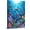Frame-style, variant on Underwater Ocean Dolphins Sea Turtle Seals Canvas Wall Art Colorful Tropical Fish Seahorses Coral Reef Marine Life Posters for Kids Bedroom Nursery Playroom