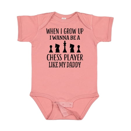 

Inktastic Future Chess Player Like Daddy Gift Baby Boy or Baby Girl Bodysuit