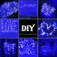 thumbnail image 3 of Cadena de luces LED 3M 30LED Alambre Micro luces de hadas Decoración navideña Cadena de luces AA Funciona con pilas para fiesta, jardín, Navidad, decoración del día de San Valentín, boda (azul) oso de fresa Electrónica, 3 of 5