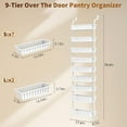 thumbnail image 2 of 9-Tier Over The Door Pantry Organizer, Pantry Organization and Storage, Hanging Door Spice Rack Shelves for Home & Kitchen Organization, Laundry & Bathroom Essentials, 2 of 7