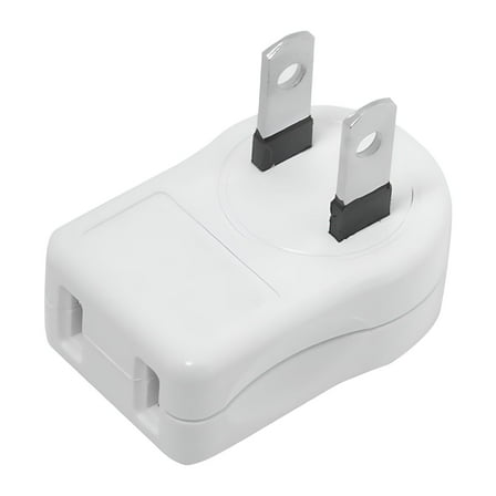 GJX 15A 125V White 90 Degree Angled Electrical Outlet