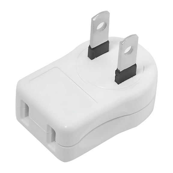 GJX 15A 125V White 90 Degree Angled Electrical Outlet