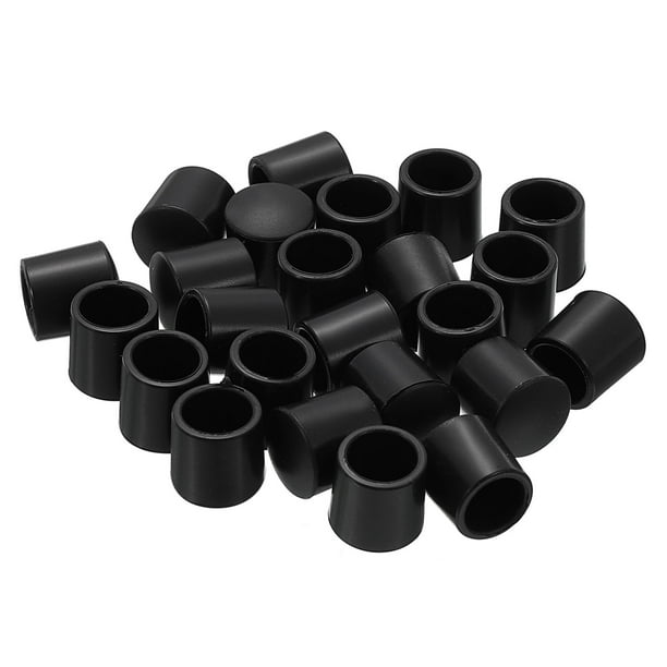 Tapones de tope de puerta Uxcell 24 piezas Tapones de caucho para tope de puerta Tapones de reemplazo de silicona para puertas Negros