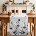 thumbnail image 2 of Table Runner 72 Inches Long for Kitchen Dining, Navy Blue Flowers Dresser Scarf Farmhouse, Dining Table Decorations for Wedding/Parties, Spring Floral Elegant Pastoral Watercolor 13 x 72 In, 2 of 8