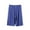 Blue, variant on Busydd Plus Size Pajama Shorts for Men XL-5XL Casual Oversized Sleep Pants Solid Color Elastic Waist Knee Length Shorts Lightweight Comfy Baggy Summer Home Shorts