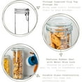 thumbnail image 3 of Bormioli Rocco Fido Cylinder 50.75 oz Airtight Jar (Set of 2) - BPA-Free Glass Ingredient Container - Ideal for Canning, Fermentation, Pantry Organization, Kitchen Storage - Dishwasher & Food Safe, 3 of 7